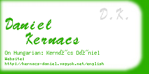 daniel kernacs business card